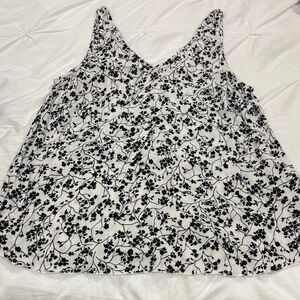 Motherhood Maternity Black and White Floral Camisole